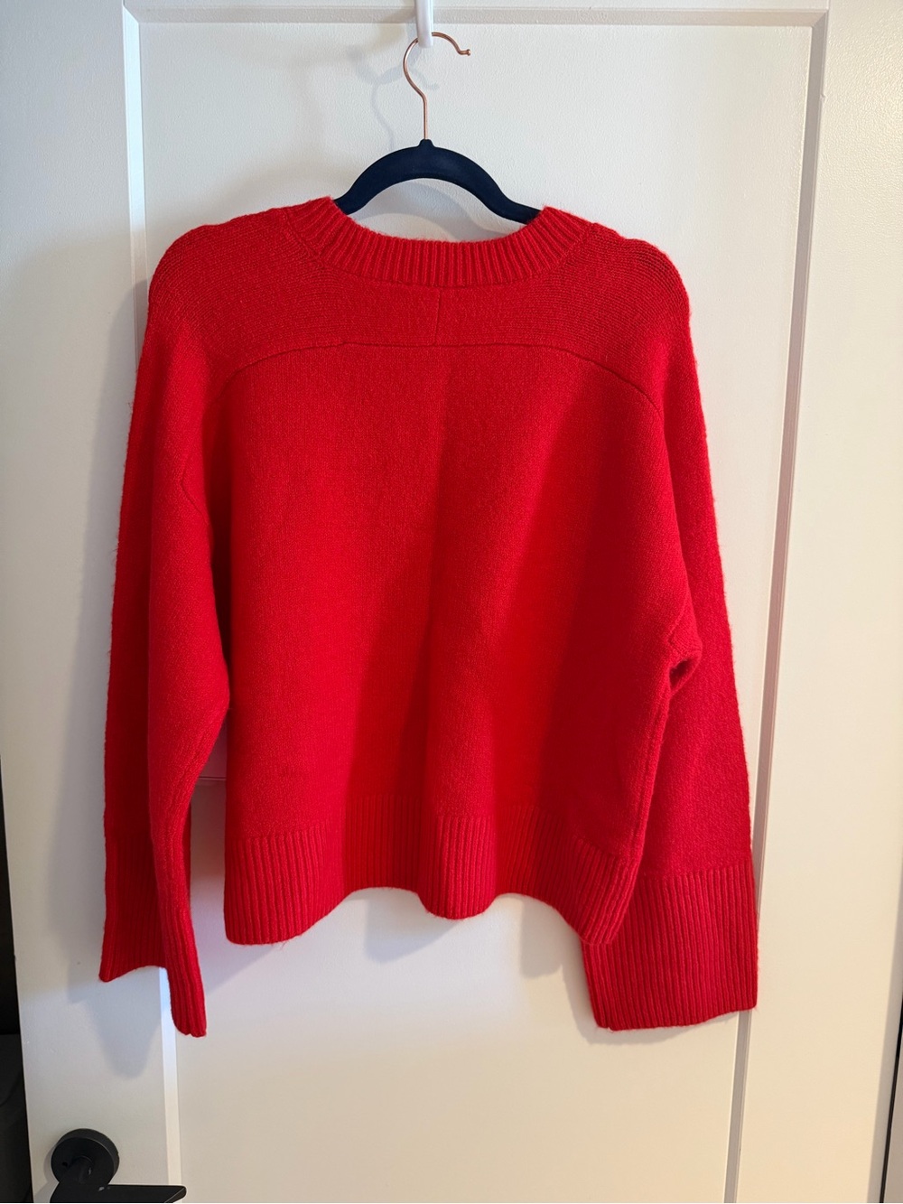 1. State Bright Red Crewneck Sweater